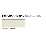 Armadio moderno finitura bianco opaco, 6 ante battenti, 2 con specchio