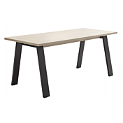 Tavolo moderno Leonardo in finitura Rovere e Nero chalet