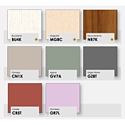 Letto matrimoniale Diana con testata retrofinita in finitura Bucaneve