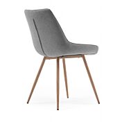 Sedie Nordik di design, colore grigio chiaro