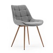 Sedie Nordik di design, colore grigio chiaro