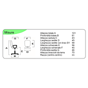 Poltrona da attesa con slitta e braccioli, Grigia