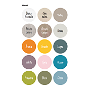 Letto singolo Tetris con contenitore in finitura Girasole e Salvia