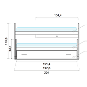 Cameretta con cabina e letto multifunzionale, finitura Bianco frassino, Peonia e Girasole
