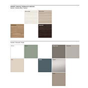 Armadio di design, 2 ante battenti, finitura Grigio seta e Orzo