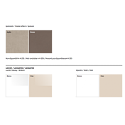 Armadio battente scontato in Bianco opaco e Noce biondo, 4 ante 3 cassetti