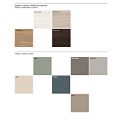 Set Bali completo di comò e 2 comodini, finitura Grigio seta e Graniglia scura