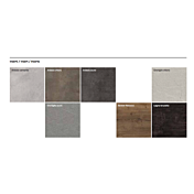 Comò moderno Bali, finitura Bianco laccato opaco e Noce biondo