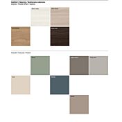 Set Completo con Comò e Comodini, Bianco Nobilitato