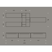 Parete attrezzata moderna  disponibile in diverse finiture, Made in Italy