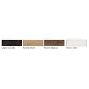 Tavolo di design L.160 allungabile, colore rovere tabacco, Made in Italy