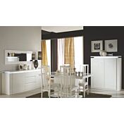 Madia alta, 2 ante bianco lucido, Made in Italy