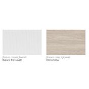 Letto singolo di design, con finitura in bianco frassinato