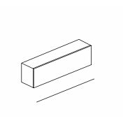 Ribalta orizzontale stretta L.69 cm ad un'anta, disponibile in diverse finiture, Made in Italy