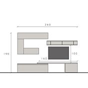 misure specifiche parete moderna