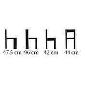 Misure Sedia moderna rivestita in PU