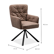 misure sedia ecopelle