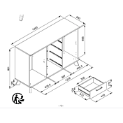 misure dettagli madia vichinga
