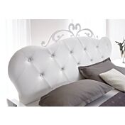 letto a cuore contenitore bianco