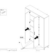 Scarpiera 2 ante colore Bianco a prezzo speciale