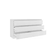 cassettiera 6 cassetti bianco opaco