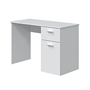 Scrivania bianca opaco con anta e cassetto