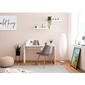 Elegante Scrivania moderna in finitura Bianco opaco