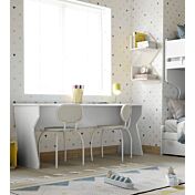 Letto a castello bambini con 2 cassetti, Bianco e Grigio dorian