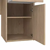 scrivania con ante rovere