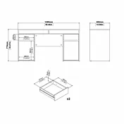 scrivania rovere economica