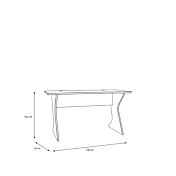 scrivania moderna verde salvia