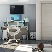 consolle gaming bianca luce