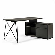 Scrivania moderna con cassettiera integrata