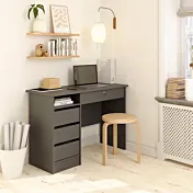 scrivania cassetti grigia