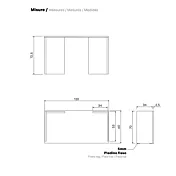 scrivania agave 120 cm