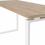 scrivania con gambe in acciaio 