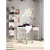 scrivania rosa cameretta