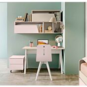 Scrivania orzo e bianca per camerette