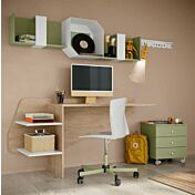 Scrivania camerette Alpa, finitura Royal oak