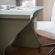 scrivania verde moderna