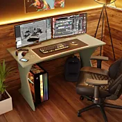 scrivania verde salvia