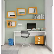 scrivania bianco opaco