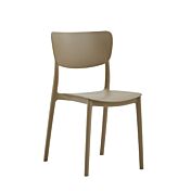 Sedia in polipropilene nuova colore beige