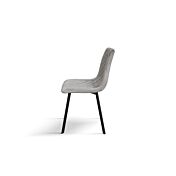 Sedia imbottita in velluto, Grigio in offerta