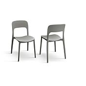 Sedia in polipropilene colore Grigio