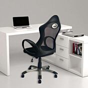 Poltrona da ufficio direzionale, in tessuto