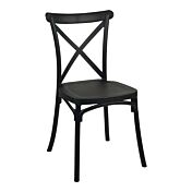 Sedia in polipropilene, colore Nero