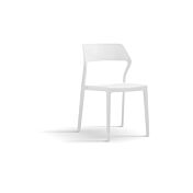 Sedia da giardino geometrica, colore Bianco