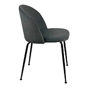 Sedia con rivestimento in velluto