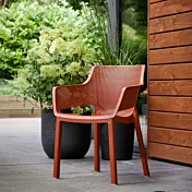 sedia rossa da esterno